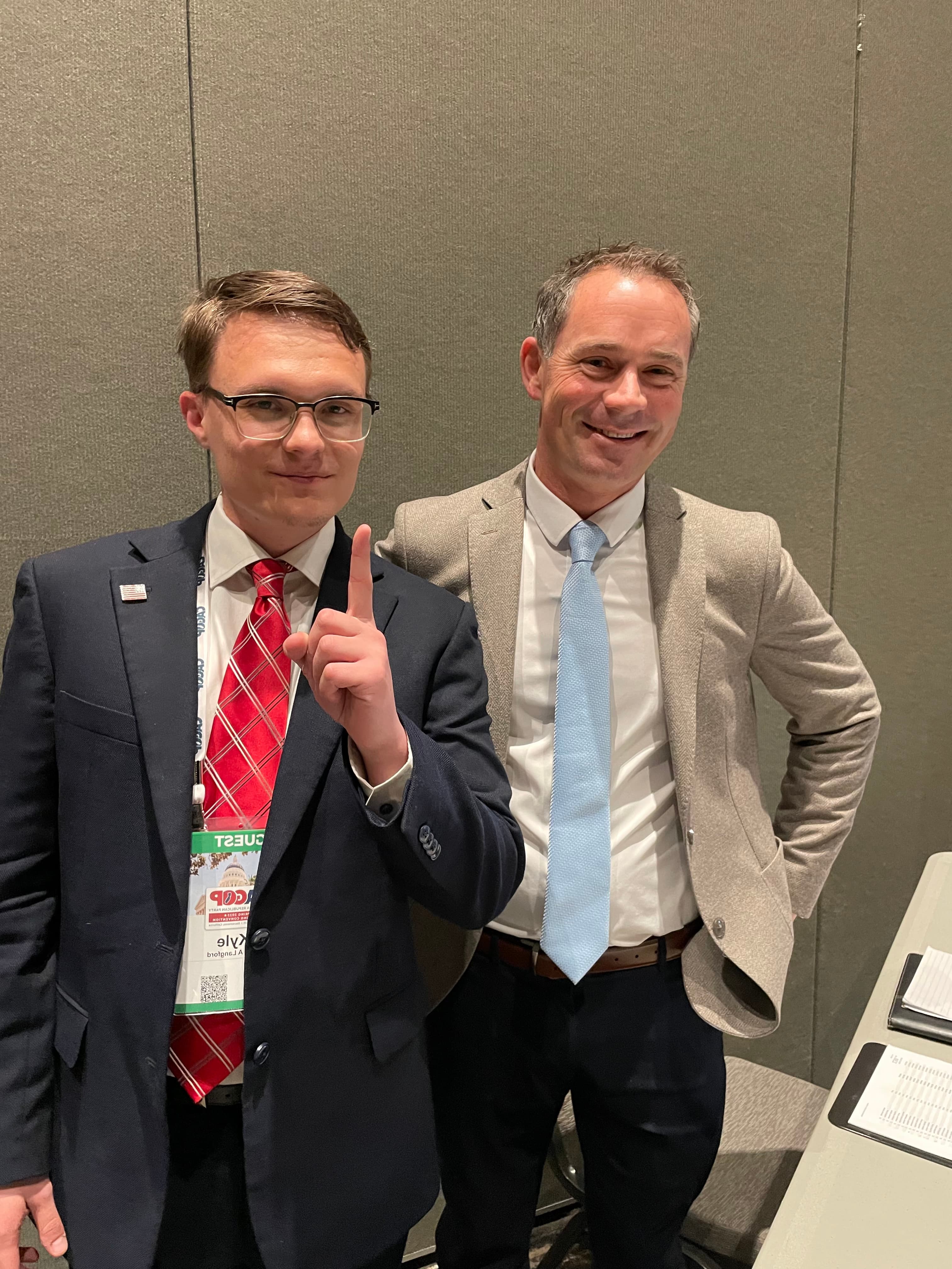 Kyle Langford and Tina